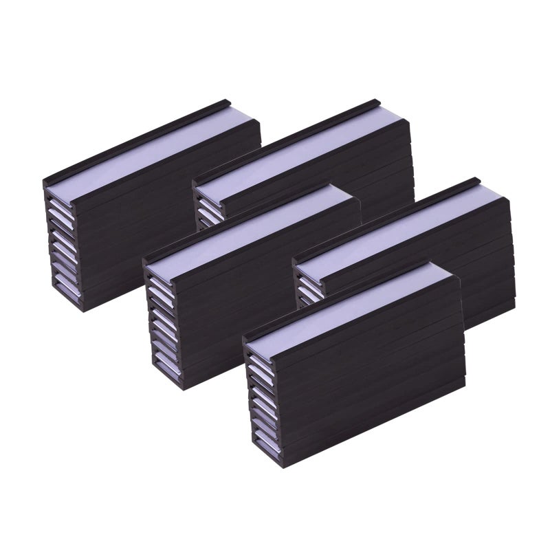 Eeoyu Magnetic Label Holders with Magnets Magnetic Data Card Holders with Clear Plastic Protectors for Metal Shelf  Whiteboard  Set of 50 (0.5 x 2 Inch) - Image 1